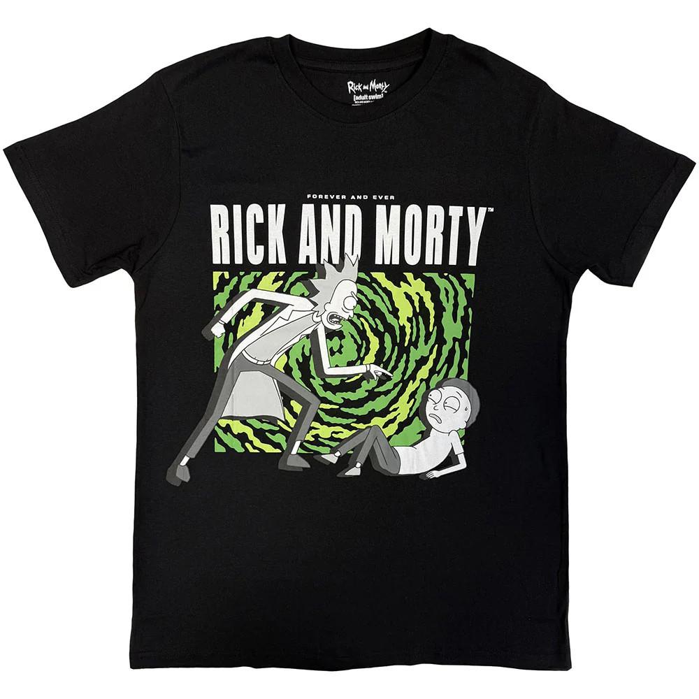 Rick & Morty T-Shirt: Vortex (Black) OFFICIAL NEW