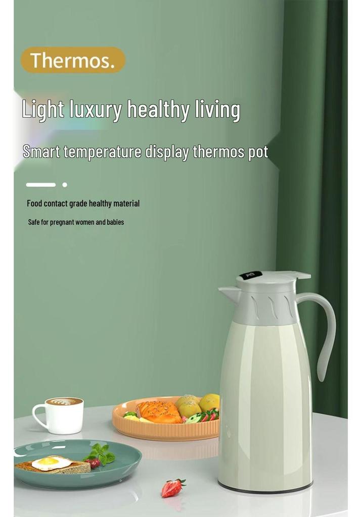 Smart Press-Type Insulated Thermos Flask for Dorms and Homes - Ideal for Hot Water, Tea, and Boiling Water