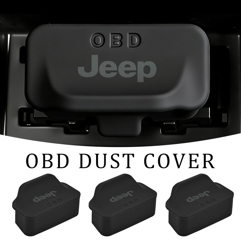 APK6  Car OBD Port Protective Connector Dustproof Cover Cap Accessories For Jeep Cherokee Wrangler JK Gladiator Compass Renegade