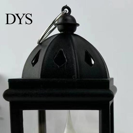Christmas Tree Decorative Wind Lamp with Handle Watertight Illumination Santa Garden House Print Xmas Style Candelabra Light Home Decor Party