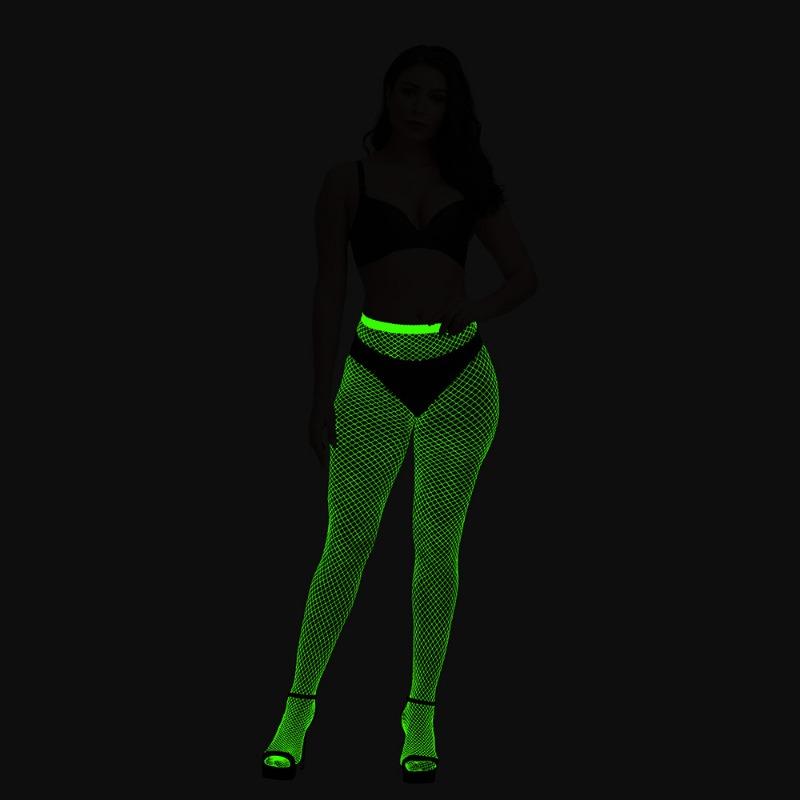 Sex underwear luminous mesh fluorescent nightdress suspender slim sexy luminous suspender underwear hollow