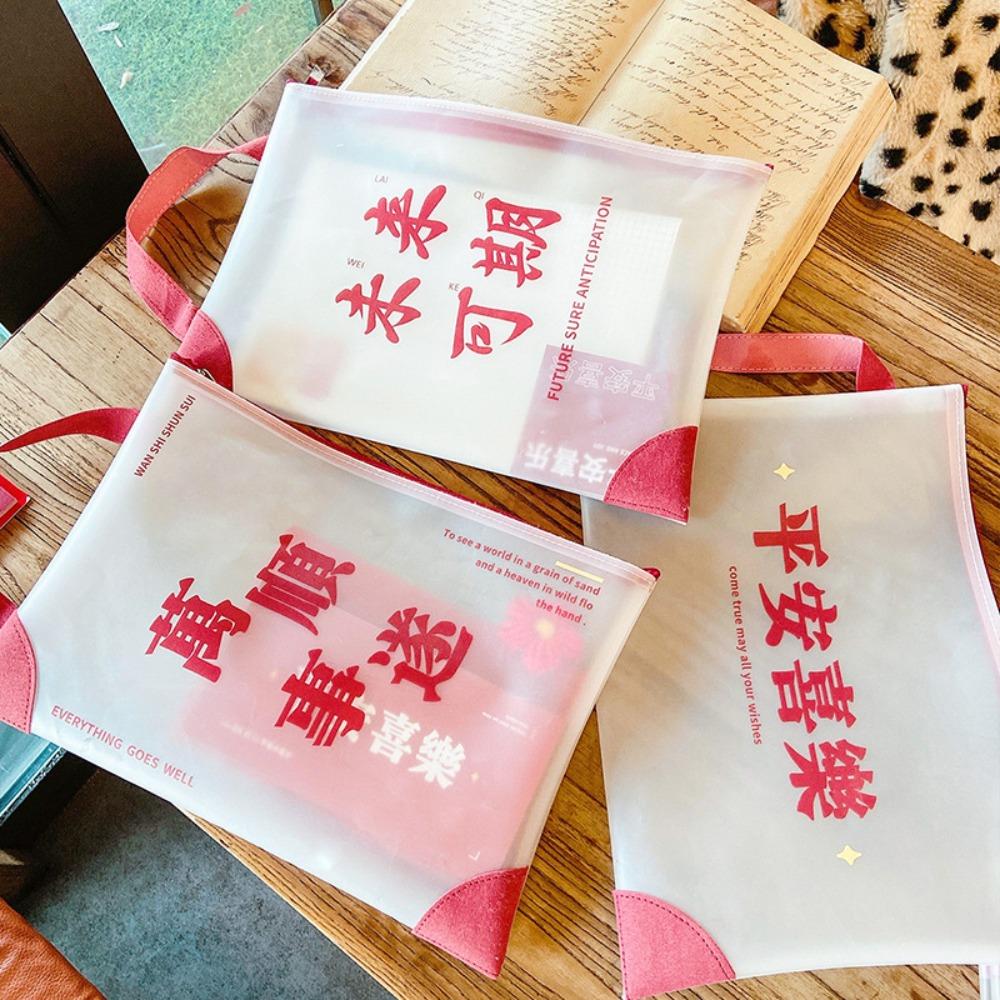 

School Office Supplies Receipt Bag A4 File Folders Paper Organizer Documents Bag Document Organizer