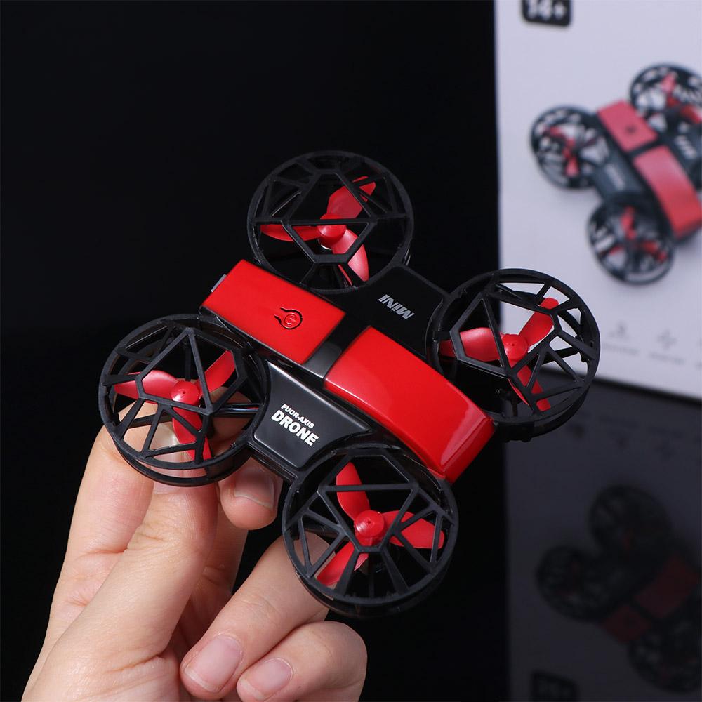With Light Mini Remote Control Aircraft Flying Quadcopter Plane Toy  Kids Gifts