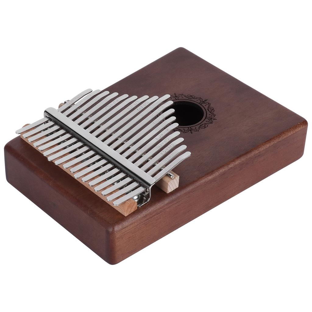 Kalimba 17 Key Maple Thumb Piano Tuning Hammer Portable Finger Instrument for Beginner