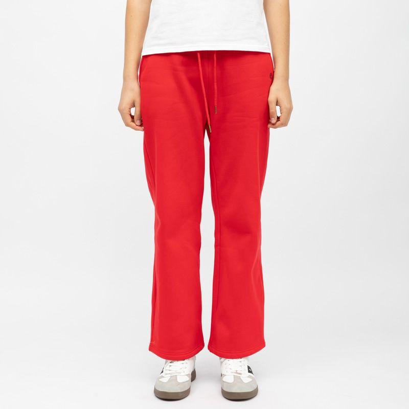 Pantalon de jogging épais rouge jambes larges petra Femme LA PETITE ETOILE