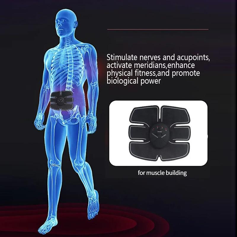 EMS Abs Stimulator Portable Fitness Workout Equipment for Men Women Home Office Equipment Intelligent Muscle Toner