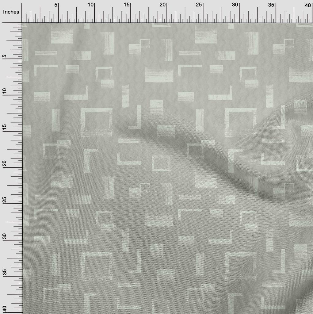 oneOone Georgette Viscose Dusty Gray Fabric Abstracts Sewing Material Print Fabric By The Yard 42 Inch