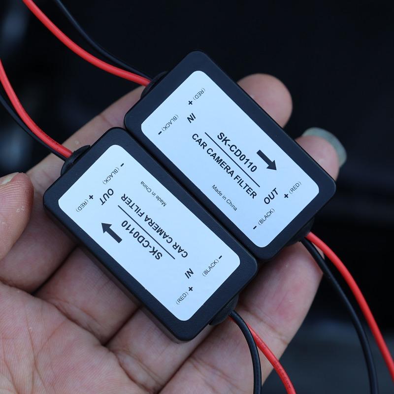 Auto Camera Filter Relay Capacitor Filter Connector 1/2/3PCS Car Rectifier Power Car Rear View Camera Power Relay Capacitor