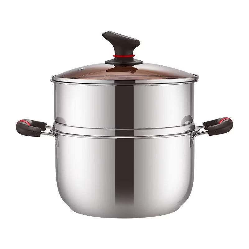 Adneny 24cm Stainless Steel 2-Layer Steamer