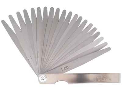 0,05-1,00 mm kalınlık ölçer, 20 bıçak