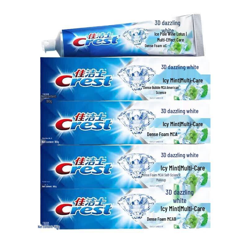 Crest 3D White Icy Mint Toothpaste Family Pack