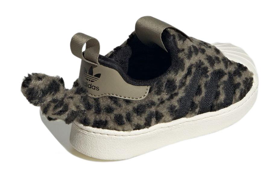 adidas Originele SUPERSTAR 360 Slijtvast Lage top Peuterschoenen Groen Zwart, Luipaardprint Baby En Peuter GY9174