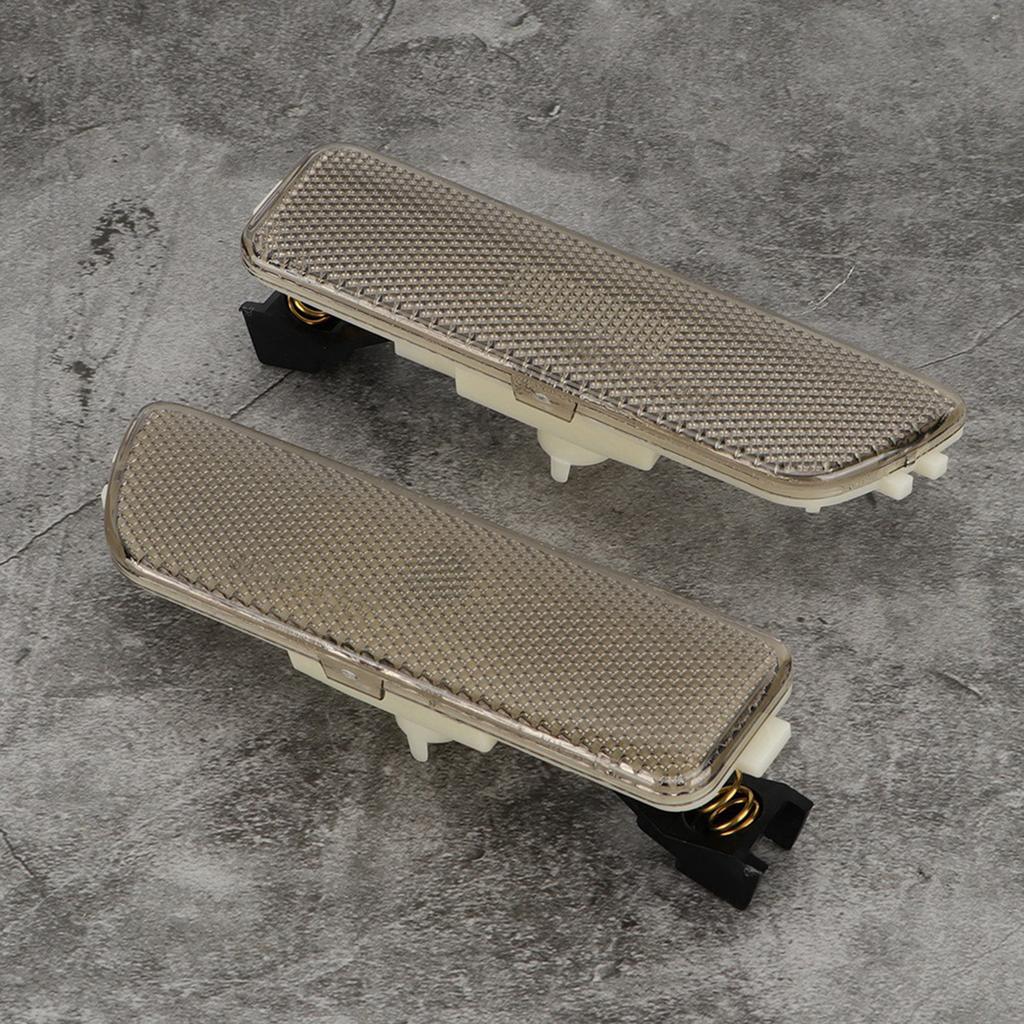 1 Pair Smoked Bumper Marker Side Light Housing for MK4 617215181853 (Black)