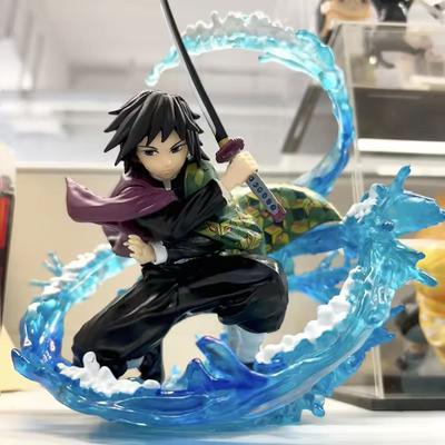 Demon Slayer Zero Tomioka Giyuu Anime Action Model 17cm Pvc Collection Model Toy Ornament Kimetsu No Yaiba Doll Xmas Gift Toy