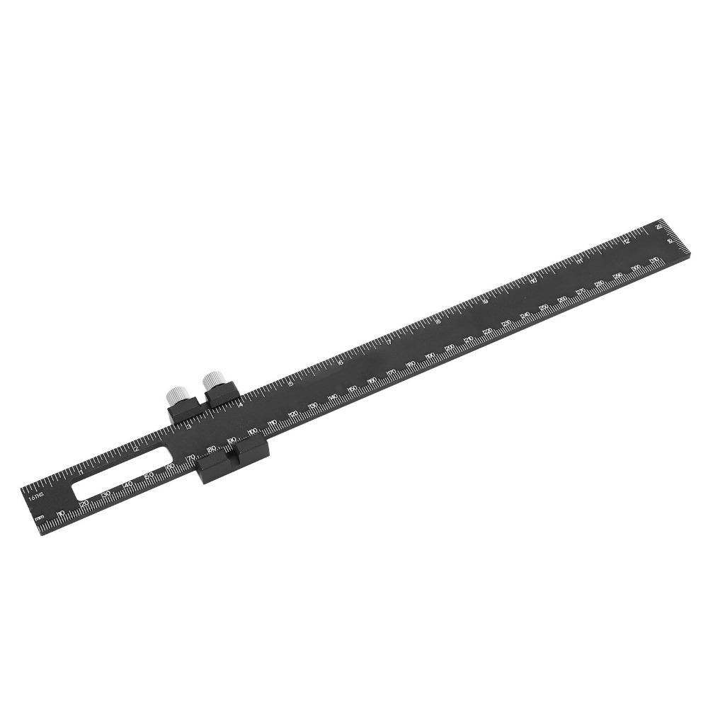 Metric Inch Scale Woodworking Marking Ruler Adjustable Slide Ruler For Engineer Carpenter