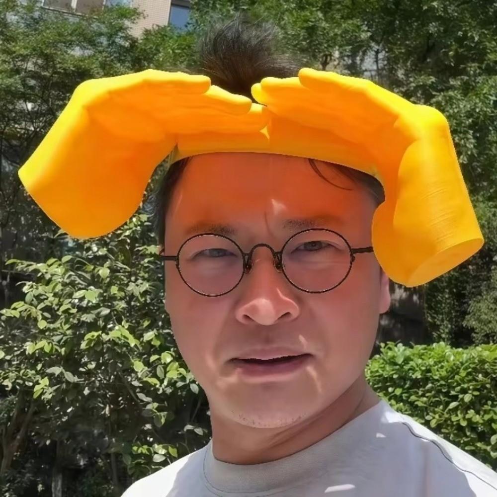 Summer Hand Shape Hat Adjustable Sunshade Creative 3D Palm Sun Hat Beach Party