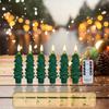 Scandinavian Evergreen LED Candles Minimalist Tree Shaped Flameless Tapers for Calm Winter Home Styling Paraffin LED Candle