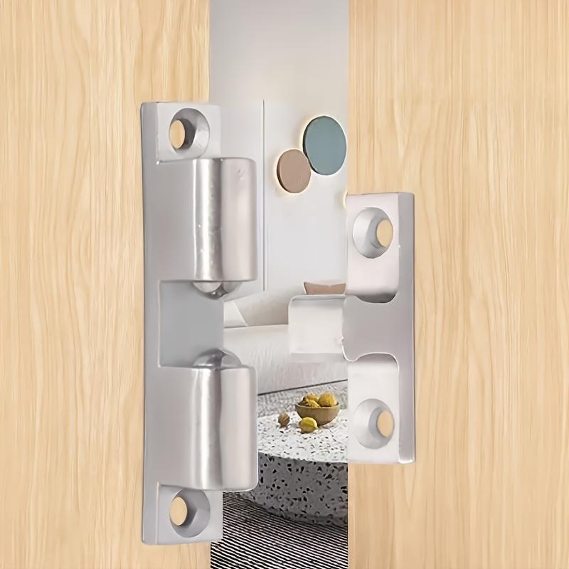 Stainless Steel Magnetic Door Catch,No Drilling And Sticking Required, Strong Adsorption And Anti-Collision, Suitable for Bedroom, Bathroom, Wardrobe