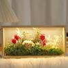 Rectangle Shadow Box Frame DIY Doll Display Stand Figures Display Case  Wedding Gift
