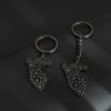 Stainless Steel Peru Map Keychain Maps Pendant Key Chains Ring for Women Men Car Accessories Jewelry Party Gifts Wholesale