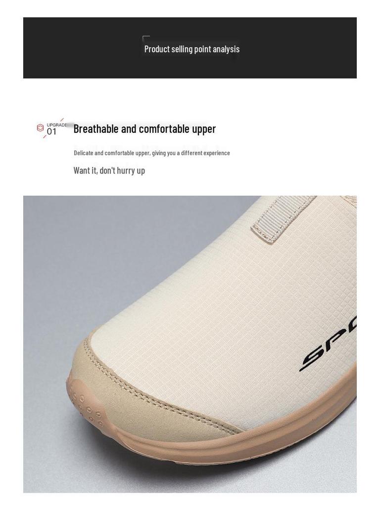 Men's Outdoor Closed-Toe Slip-On Slippers - Plus Size, Soft Sole, Low Cut Casual Shoes