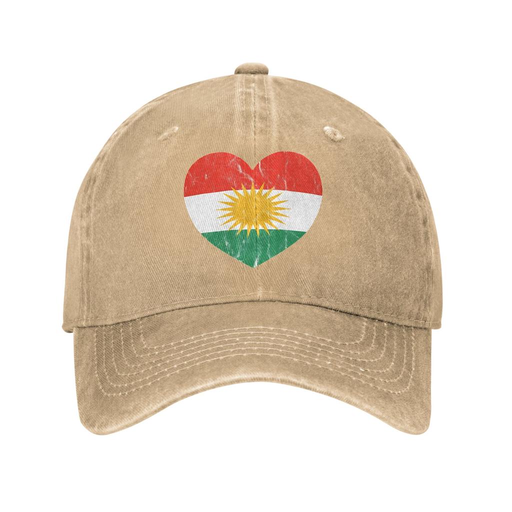 Kurdistan Flag  Sun Baseball Cap  Female Male Custom Logo Trucker Hat Summer y2k Funny Hiking Fishing Wholesale Baseball Caps