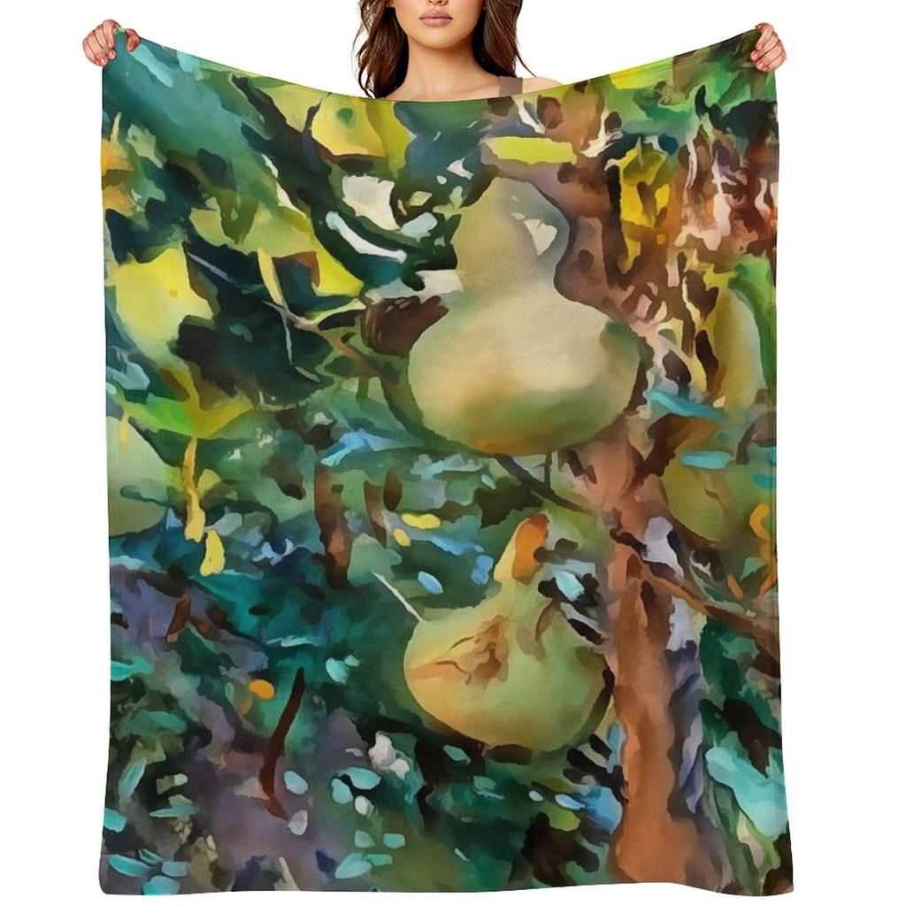 Gourds After John Singer Sargent Throw Blanket Cute Soft Designers Soft Plaid Blankets