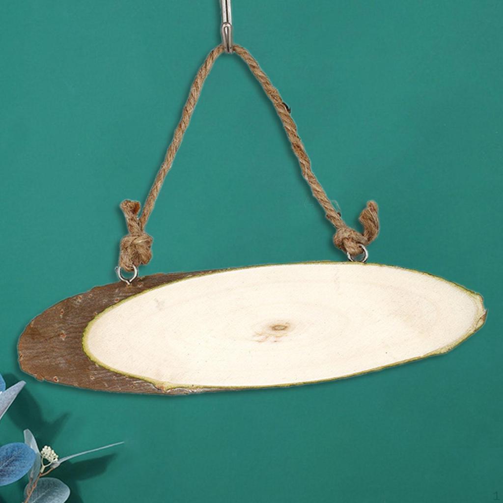 Drewniany plasterek Pusty ręcznie niepomalowany drewniany talerz dla dzieci Malowanie Rysowanie DIY Rzemiosło Rustykalny Ślub