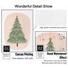 Cartoon Weihnachtsfeiertagsbaum Kugeln Socke Schneemann Auto Wandkunst Leinwand Malerei Poster Und Drucke Wandbilder Kinderzimmer Dekor
