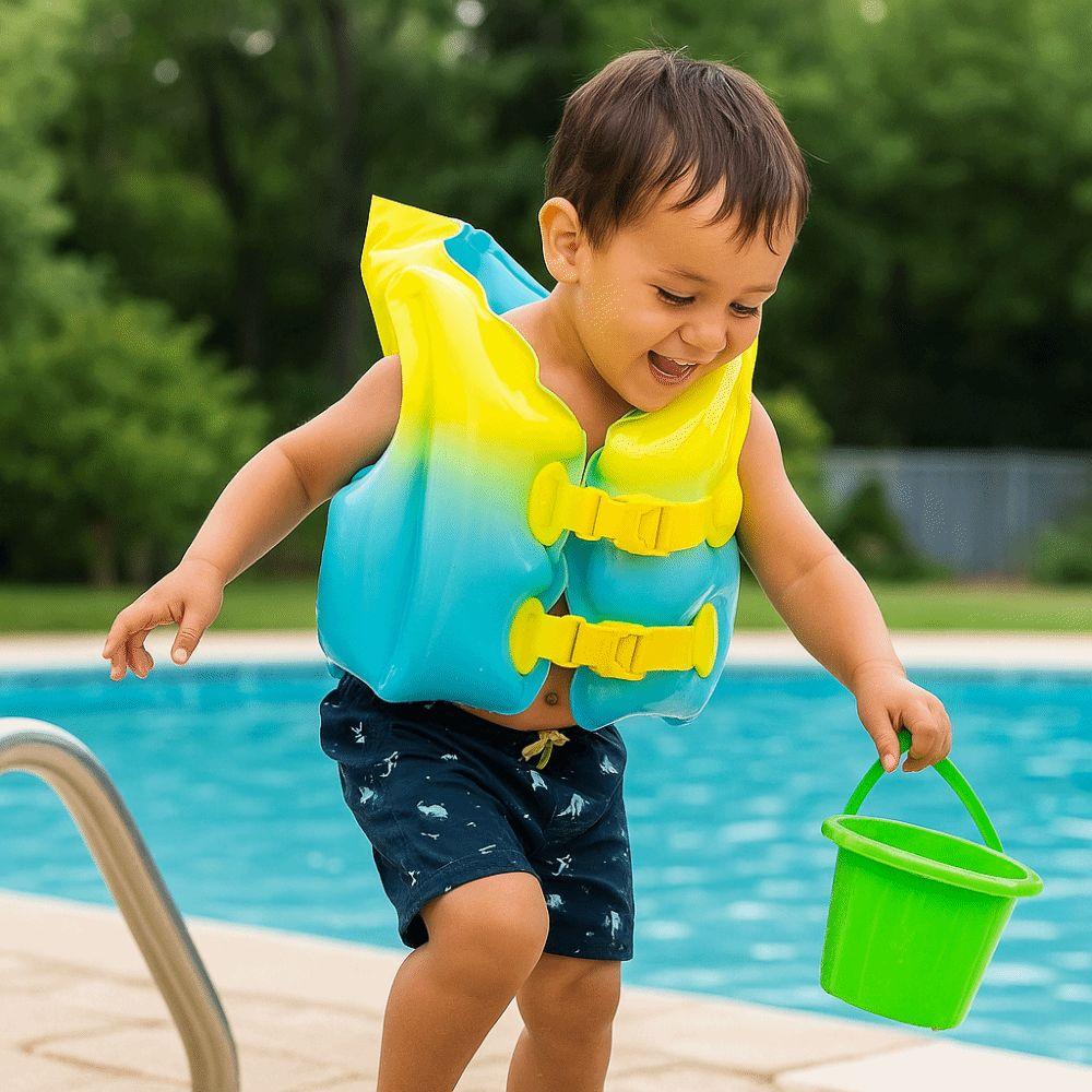 Not Falling Off Child Buoyancy Vest Adjustable Swimming Vest Baby Swimming Jackets Child
