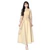 Autumn New Version of Long Chinese-style Improved Cheongsam Skirt Large Size French Retro Elegant Dress Women's Picture Color