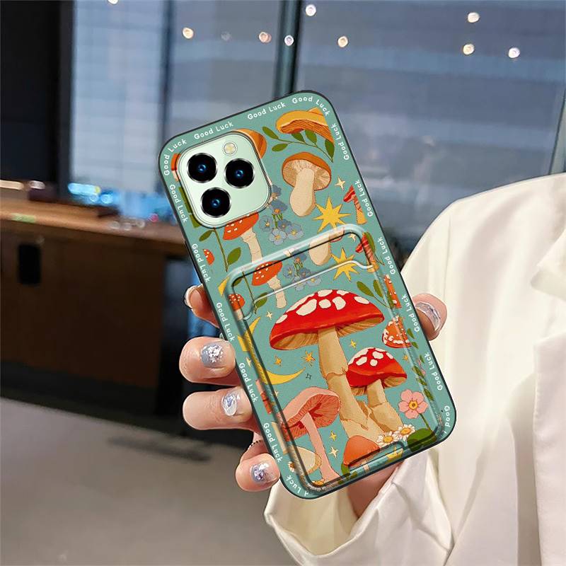 Dirt-resistant Durable Phone Case For Oukitel C21 Pro Fashion Design Full Wrap Silicone Graffiti TPU Card Slot Cover
