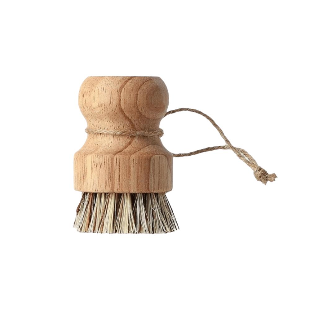Wooden Handle Dish Scrub Brushes Handheld Scrubbing Brush Cleaning Scrubbers  for Bowls Plates Pot