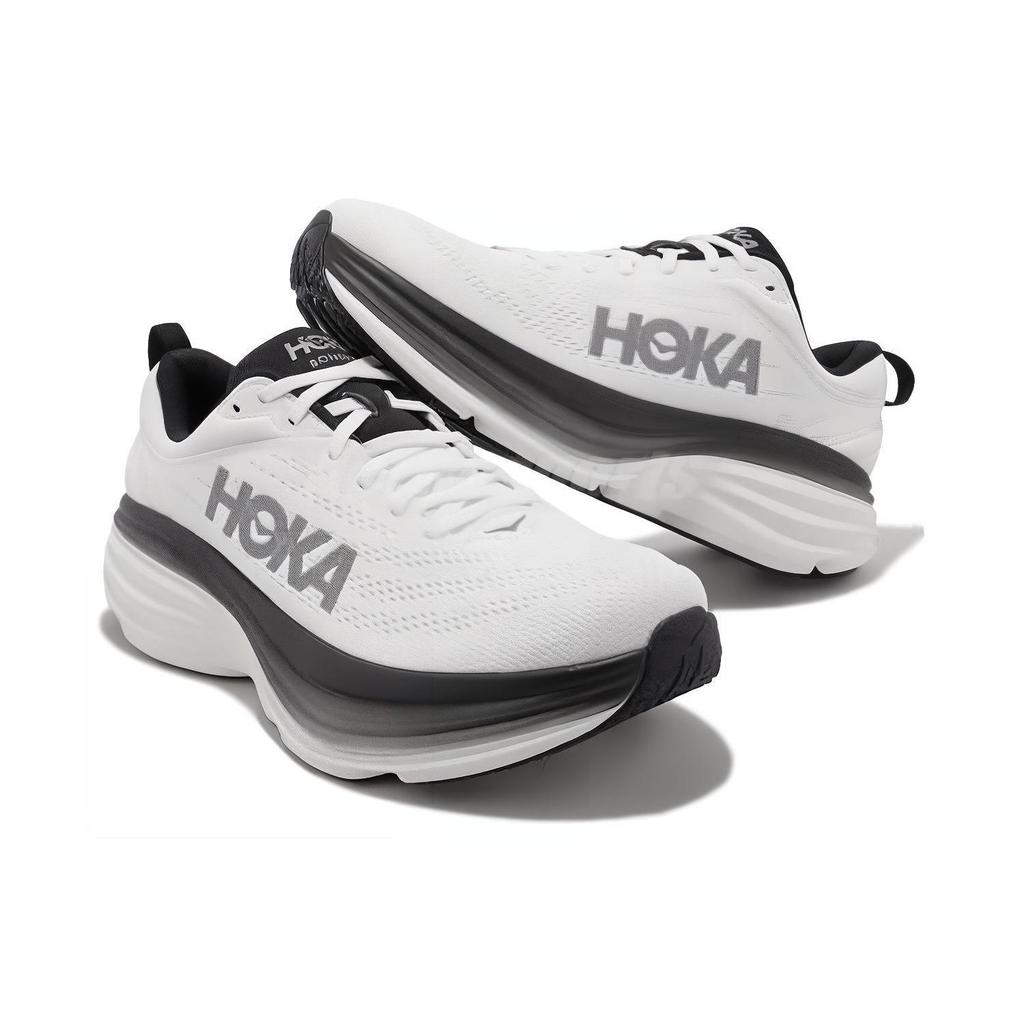 HOKA ONE ONE Bondi 8 2E Wide 'White Black' 1127953-WBLC