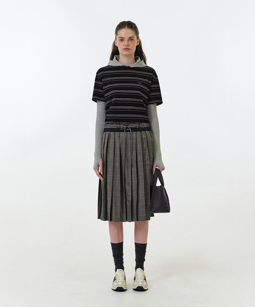 GROVE Anika Midi Skirt (Grey)