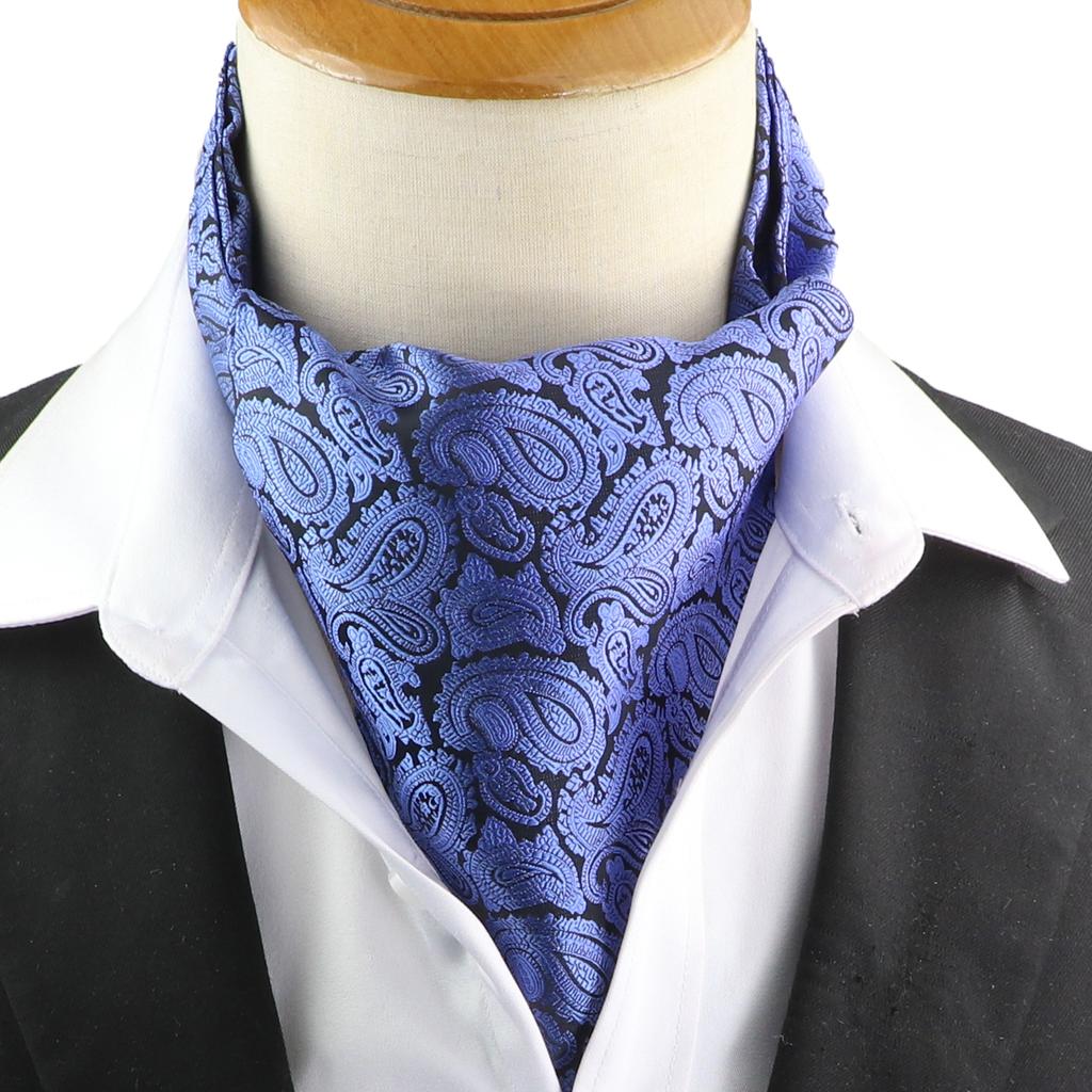 Pánská kravata Žakárová Květinová Paisley Pánská kravata Svatba Formální Ascot Šátek Samozavazovací Britský Gentleman Polyester Měkká kravata Luxusní
