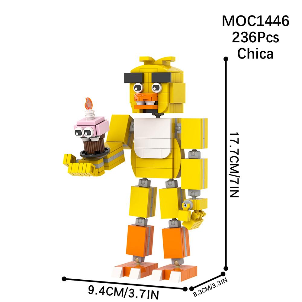 MOC WM2612 Medvěd Stage Bricks Hororová Herní Figurka Kompatibilní WM6170 Stavebnice Hračky Pro Děti Přátele Narozeninový Dárek Zvíře