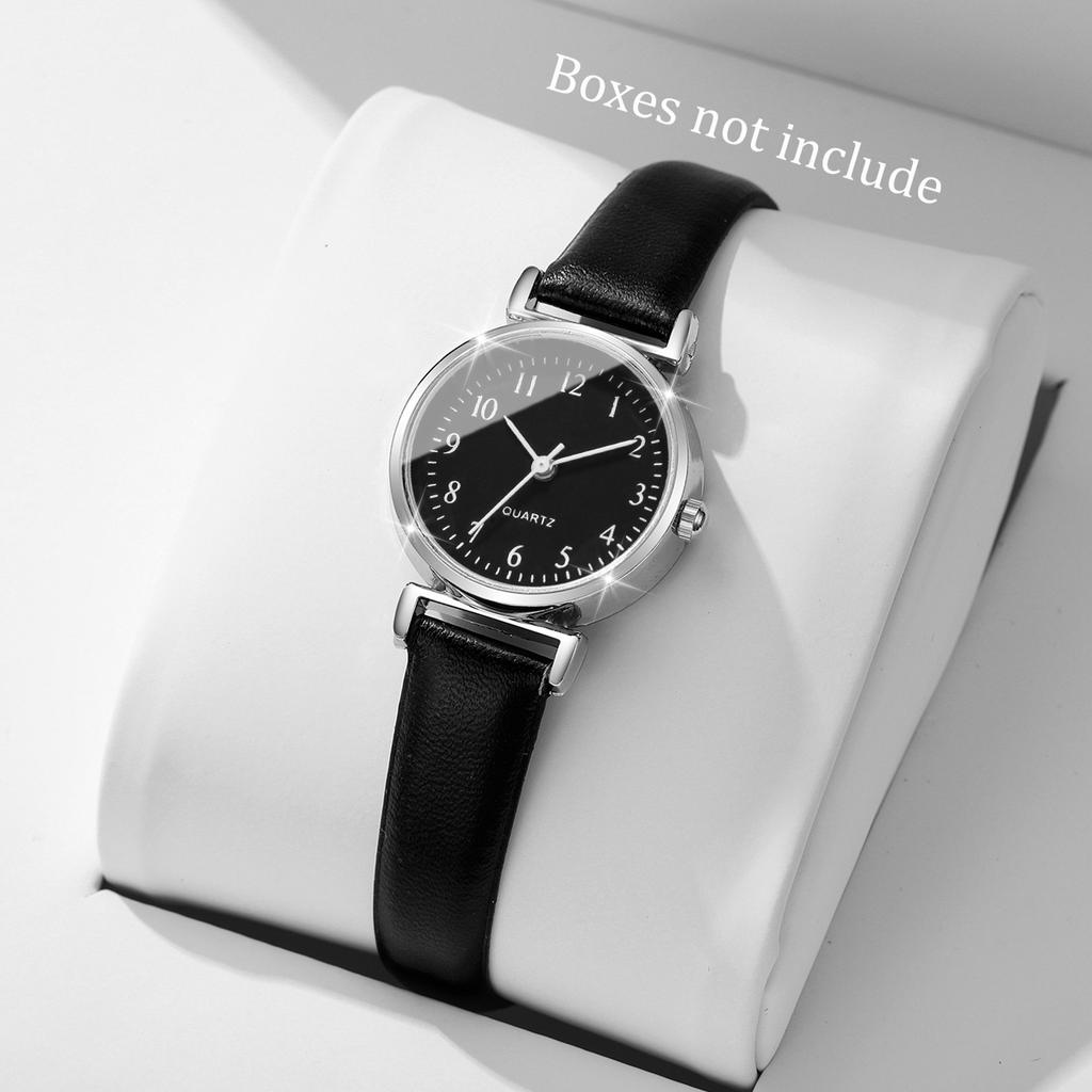 Women Watch Simple Leather Band Analog Quartz Wristwatch for Ladies Clock