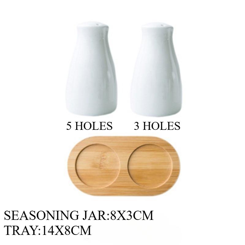 

Керамический набор из 2 предметов для специй в скандинавском стиле, простой, чисто-белый, солонка и перечница, коробка для приправ, бытовые кухонные принадлежности, солонка