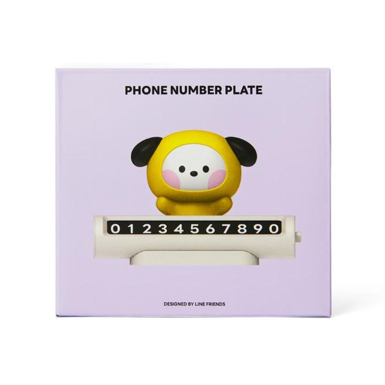 LINE FRIENDS BT21 CHIMMY Minini Car Figure Number Signboard
