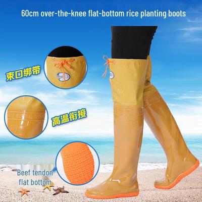 Waterdichte Vissers- en Waadschoenen met Zeer Hoge Schacht voor Mannen en Vrouwen - Antislip, Verdikte Rubberen Schoenen