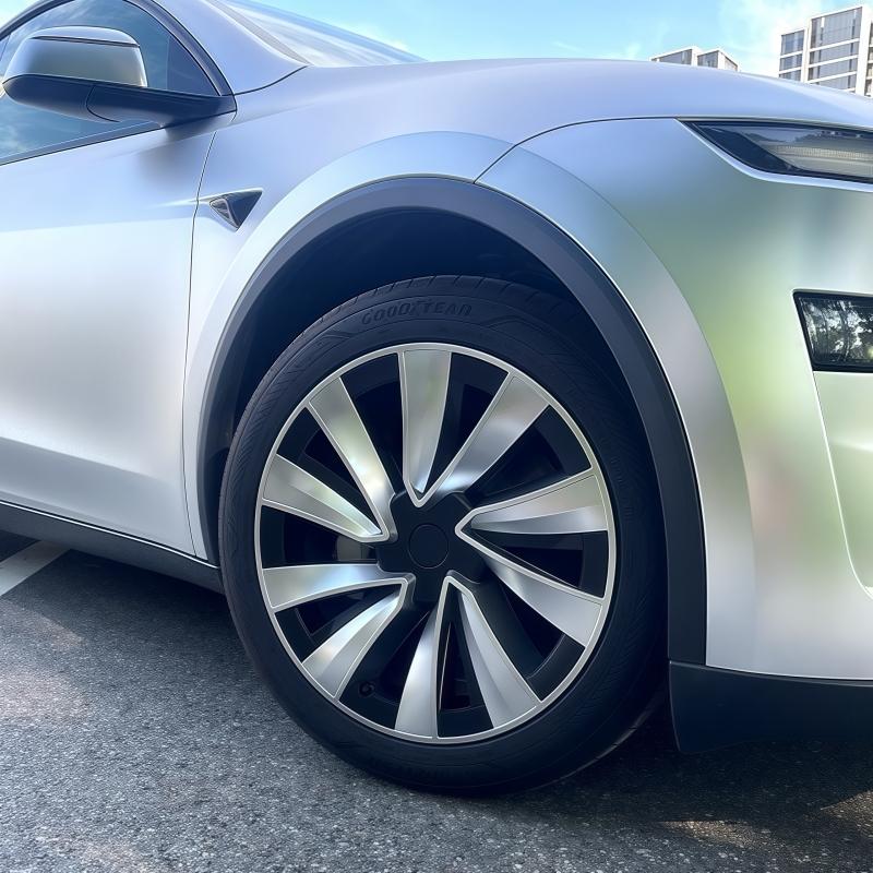 XINLIN 4PCS 19 Inch For Tesla Model Y Juniper 2025 Wheel Cover Performance Replacement Wheel Hub Cap Full Rim Cover Accessories