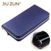 Straw Pattern Microfiber Leather Wallet for Men and Women - Customizable Design