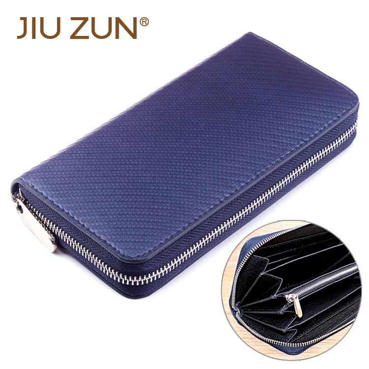 Straw Pattern Microfiber Leather Wallet for Men and Women - Customizable Design