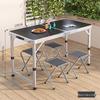 Portable Aluminum Folding Table - Multifunctional Dining, Study, or Outdoor Use
