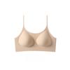 Foundation Nude Invisible Thin Strap Cami Bra, Seamless Push Up Tank Top Anti-Sagging Side Support Lingerie
