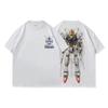 TEE7 Anime Giapponese Mobile Suit Gundam Maglietta Pesante 2026 Estate Nuova Unisex Donna Cotone Retro Oversize Maglietta Street Y2K