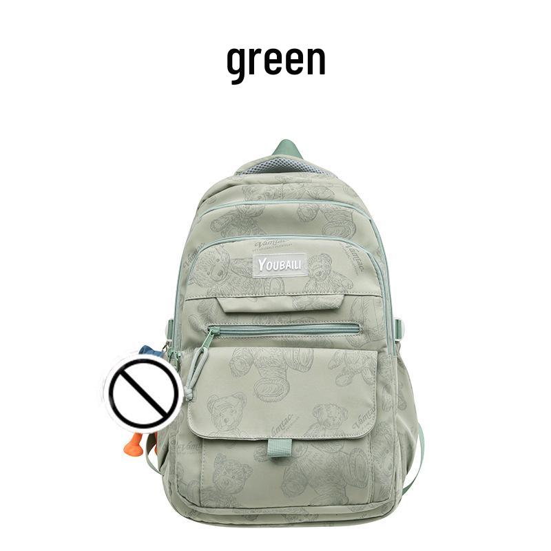 

Рюкзак великої місткості з принтом ведмедика для студентів - Ідеальний для дівчат середньої, старшої школи та університету.