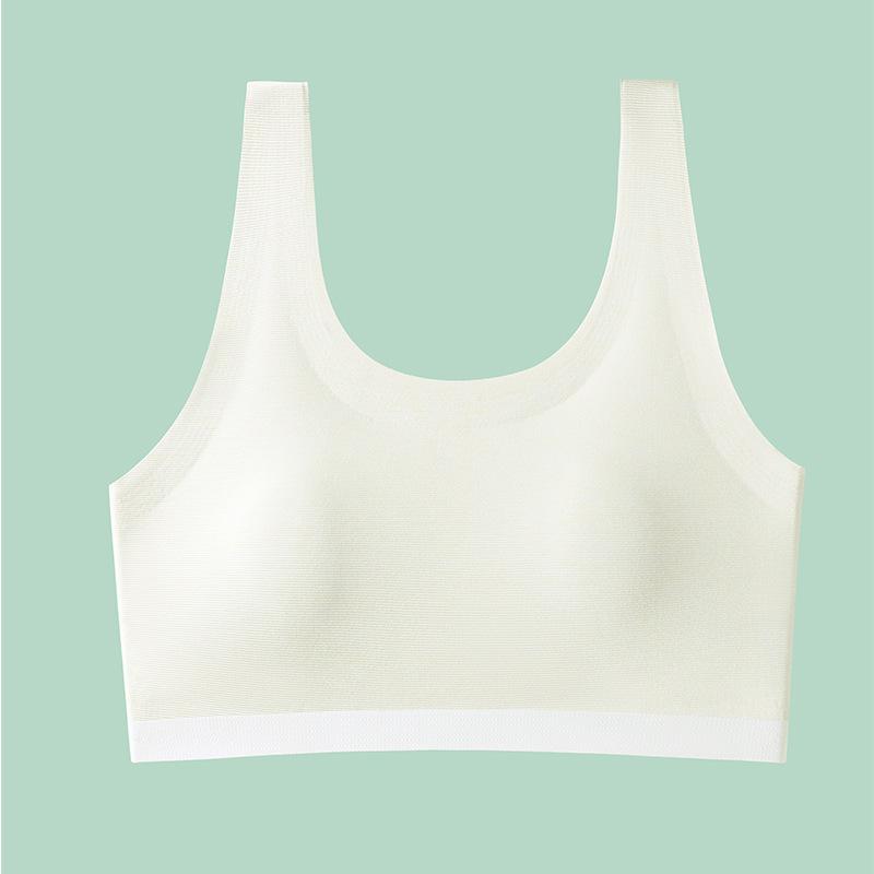 Second-stage Development Period Seamless Girls Thin Middle School Students Wear Breathable Skin-friendly Small Vest Girls Bra