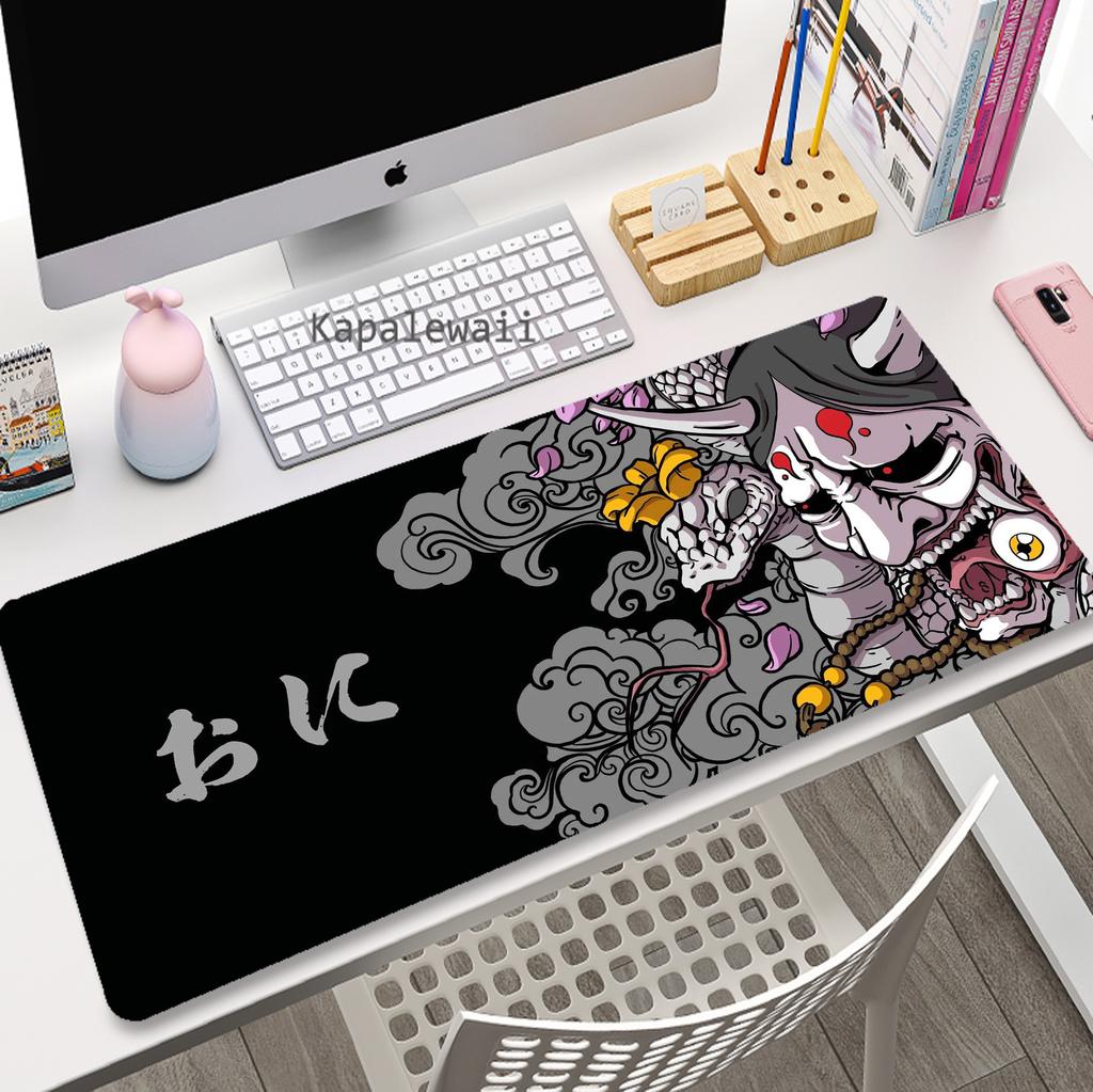 Japanese Oni Cool Individuality Gaming Mouse Pad Large Gamer Mousepad Computer Desk Mat XXL Mouse Mat Rubber Keyboard Pads